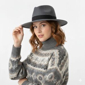 Fedora Hat - Toucan Collection NWOT New York Wool - Gray (Size S) Small